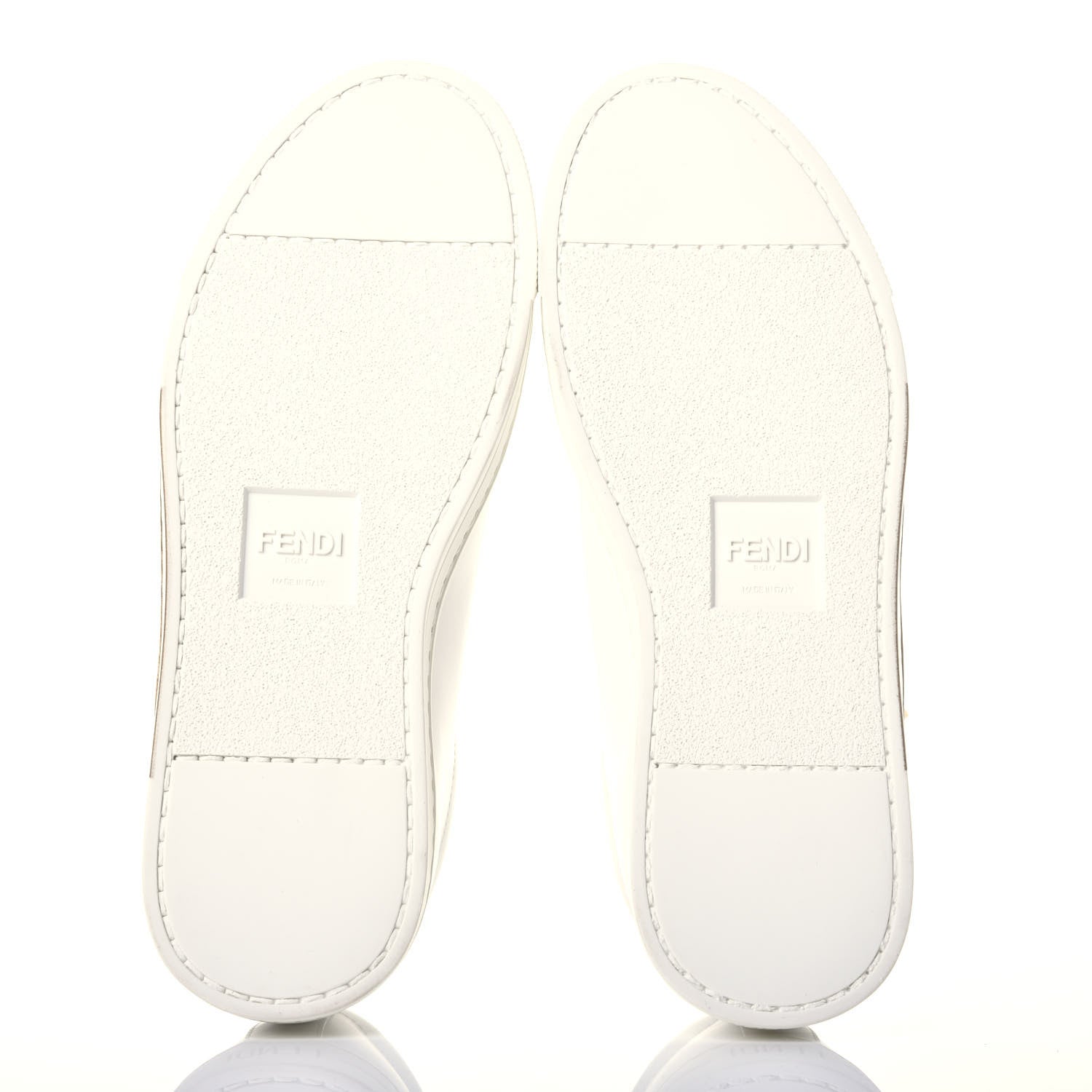 Fendi Calfskin Bugs Low Top Sneakers 35 White 6 of 10