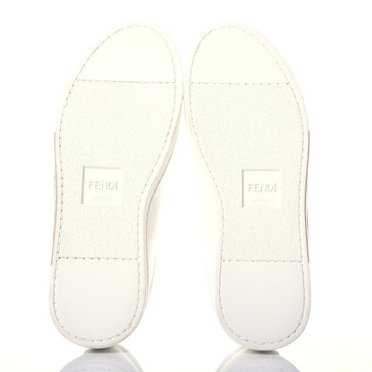 Fendi Calfskin Bugs Low Top Sneakers 35 White 6 of 10