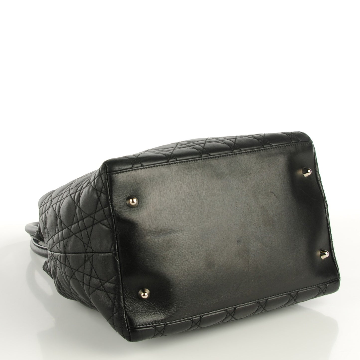 Lambskin Cannage Large Soft Lady Dior Tote Black