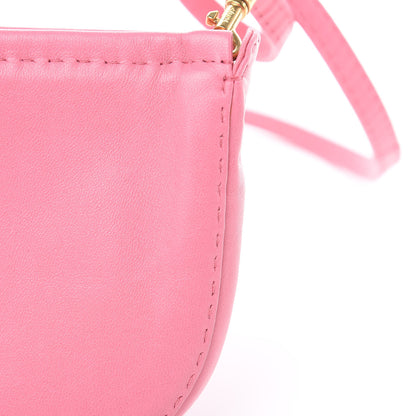 Celine Soft Lambskin Mini Croissant Pouch Crossbody Bag Bubble 10 of 11