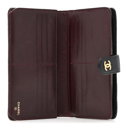 Chanel Caviar Quilted CC French Long Wallet Black 5 of 12