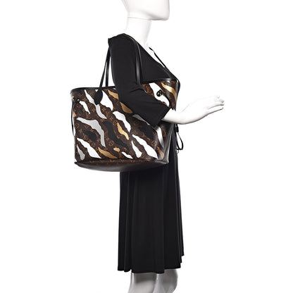 Louis Vuitton X LOL Monogram Neverfull MM Gold Silver 2 of 12