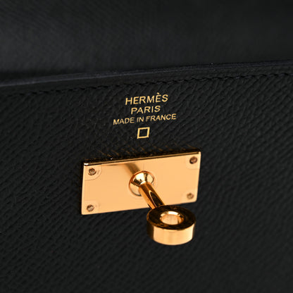 Hermes Epsom Matte Alligator Touch Kelly Wallet To Go Black 5 of 5