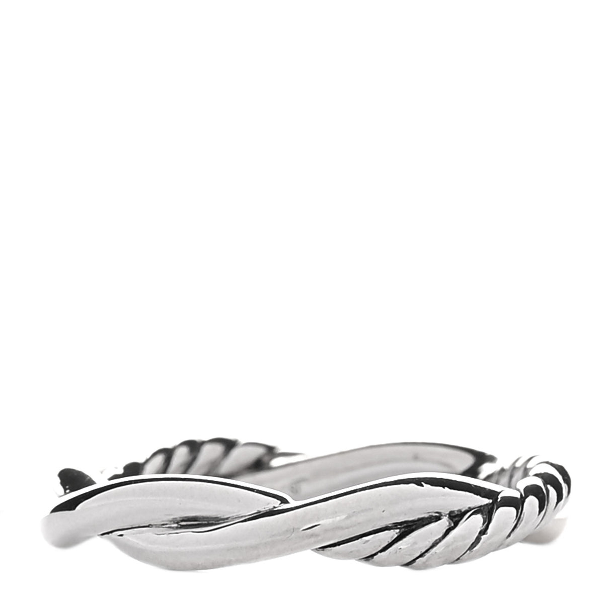 Sterling Silver 14K Yellow Gold Petite Infinity Band Ring 54 7