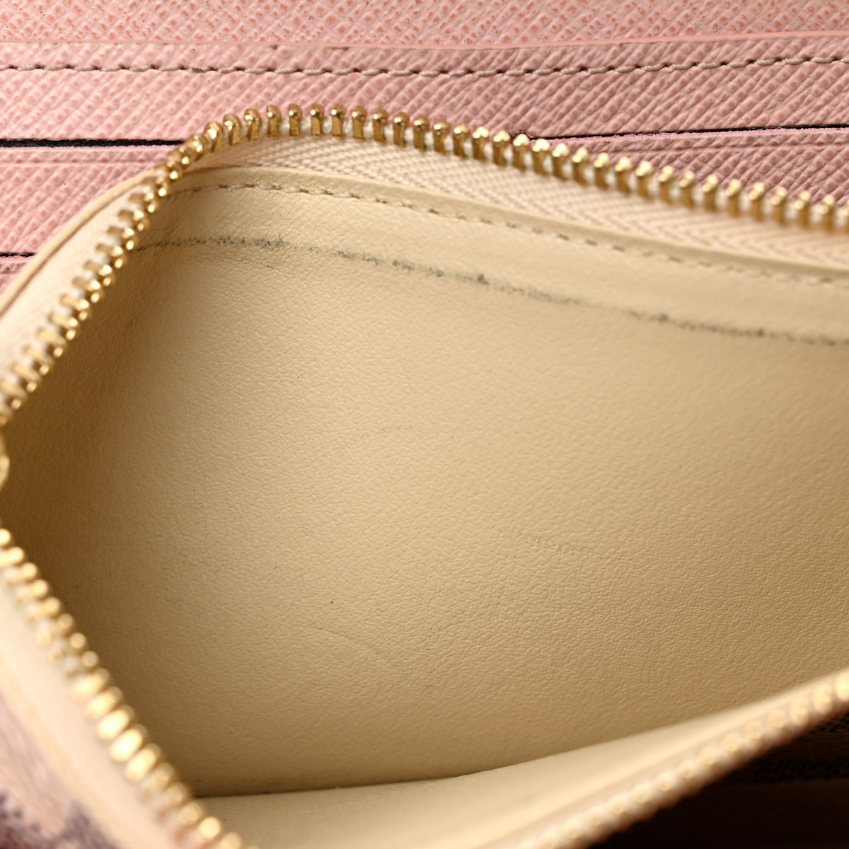 Damier Azur Clemence Wallet Rose Ballerine