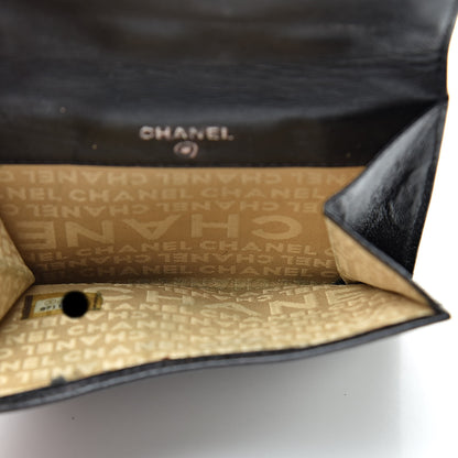 Chanel Calfskin Lucky Symbols Compact French Flap Wallet Black 6 of 18
