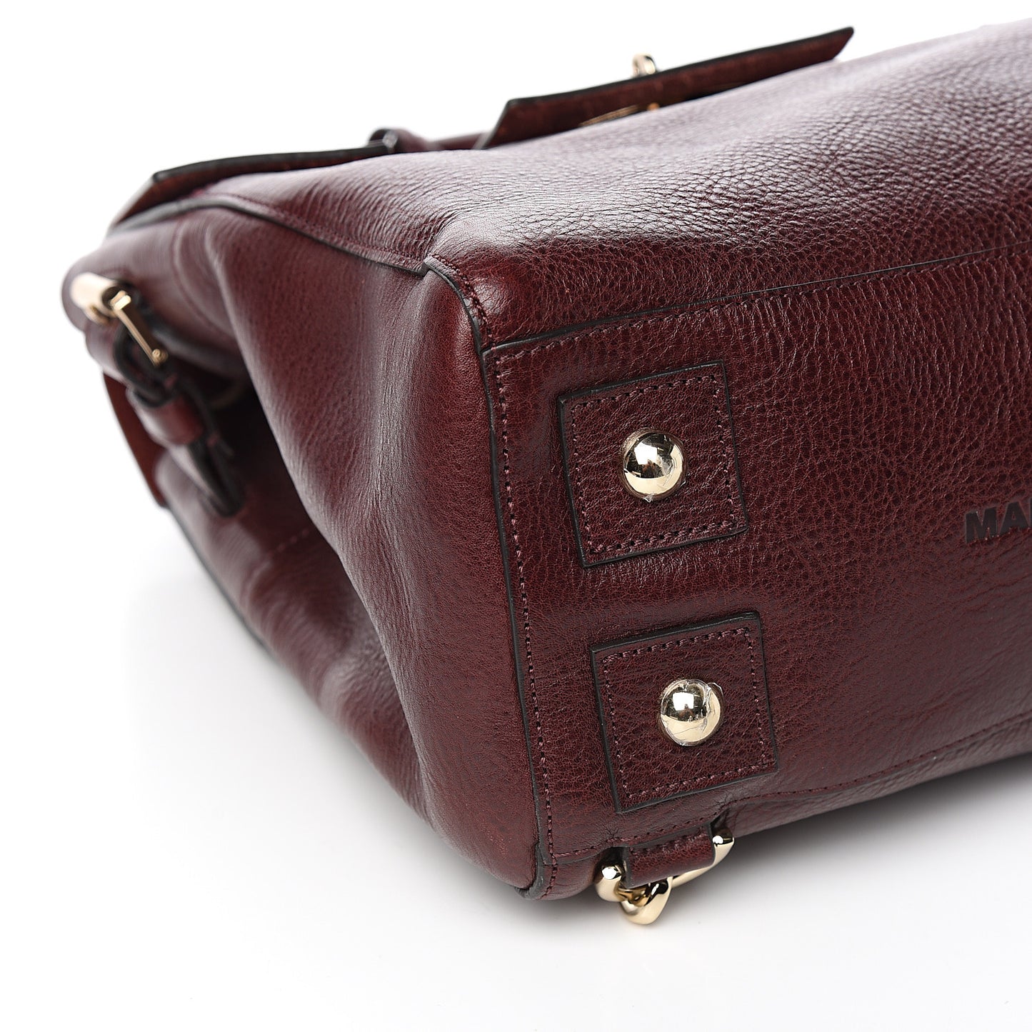 Natural Leather Cara Delevigne Convertible Satchel Oxblood