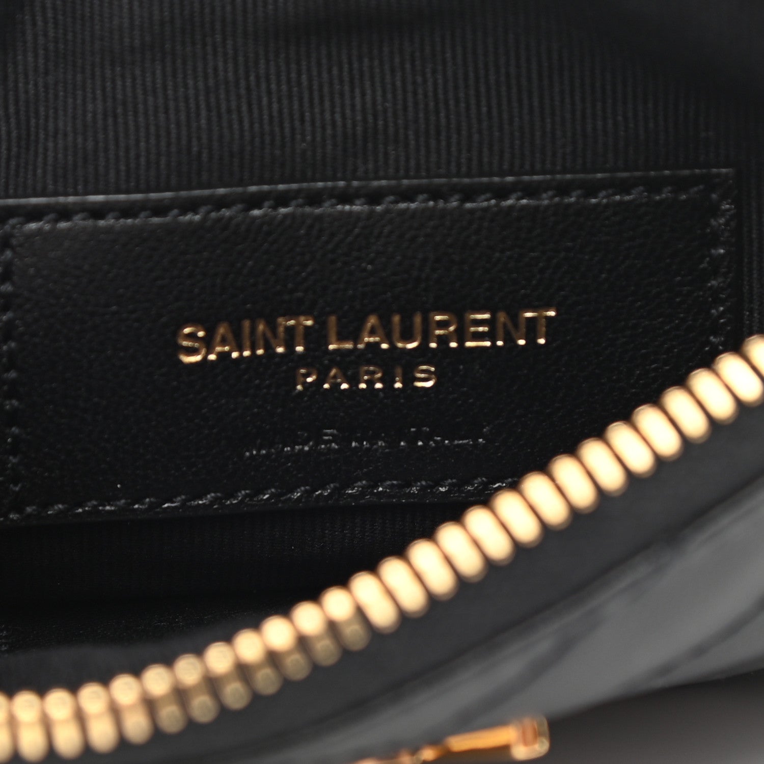 Saint Laurent Calfskin Matelasse Monogram Key Pouch Black 6 of 7