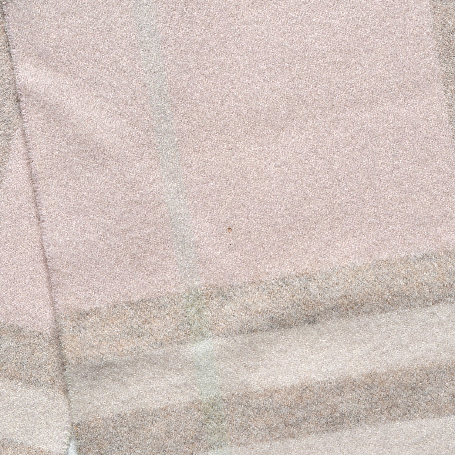 Burberry Cashmere Giant Check Fringe Scarf Pink 6 of 6