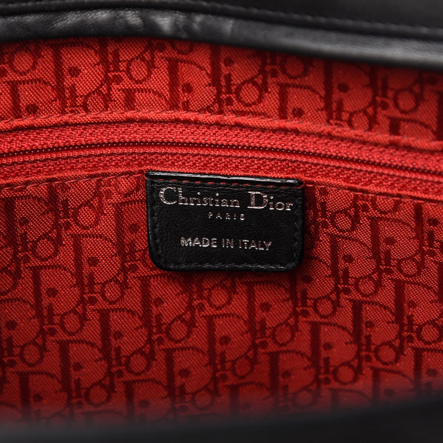 Lambskin Cannage Large Lady Dior Black