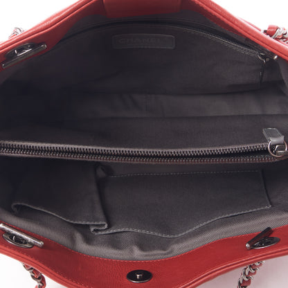 Chanel Calfskin Medium Stitch It Tote Red 6 of 9