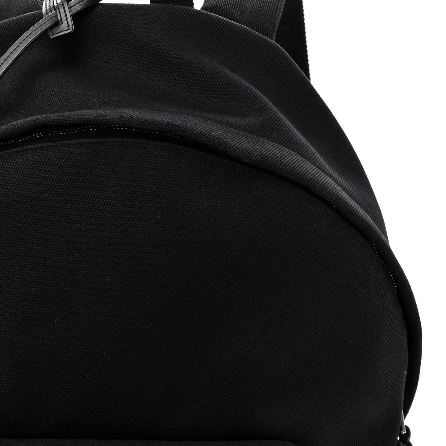 Canvas Signature Embroidered City Backpack Black