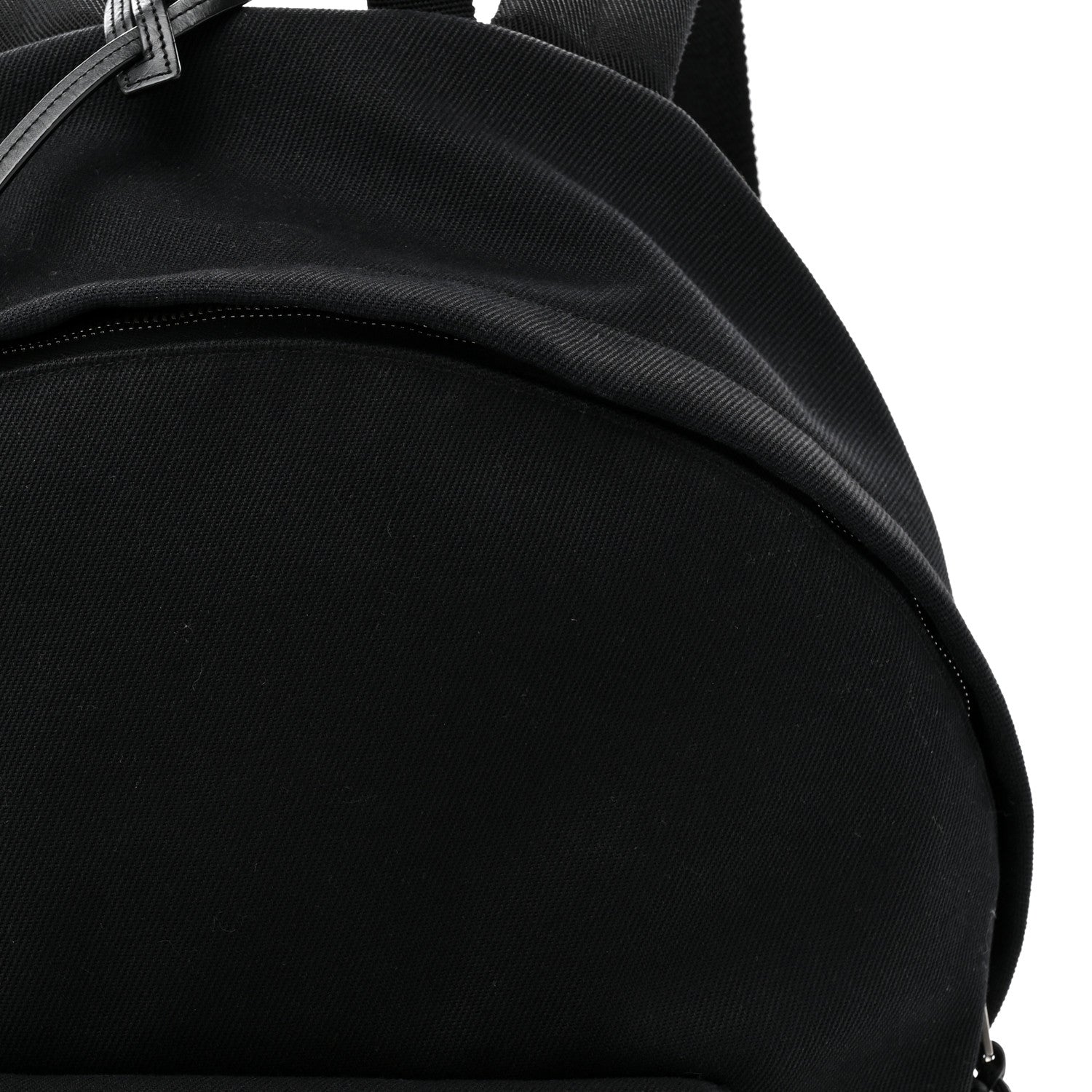Saint Laurent Canvas Signature Embroidered City Backpack Black 8 of 12