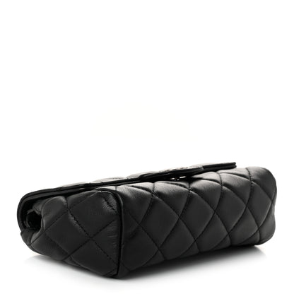 Chanel Lambskin Quilted Flap Cosmetic Case Black 4 of 10