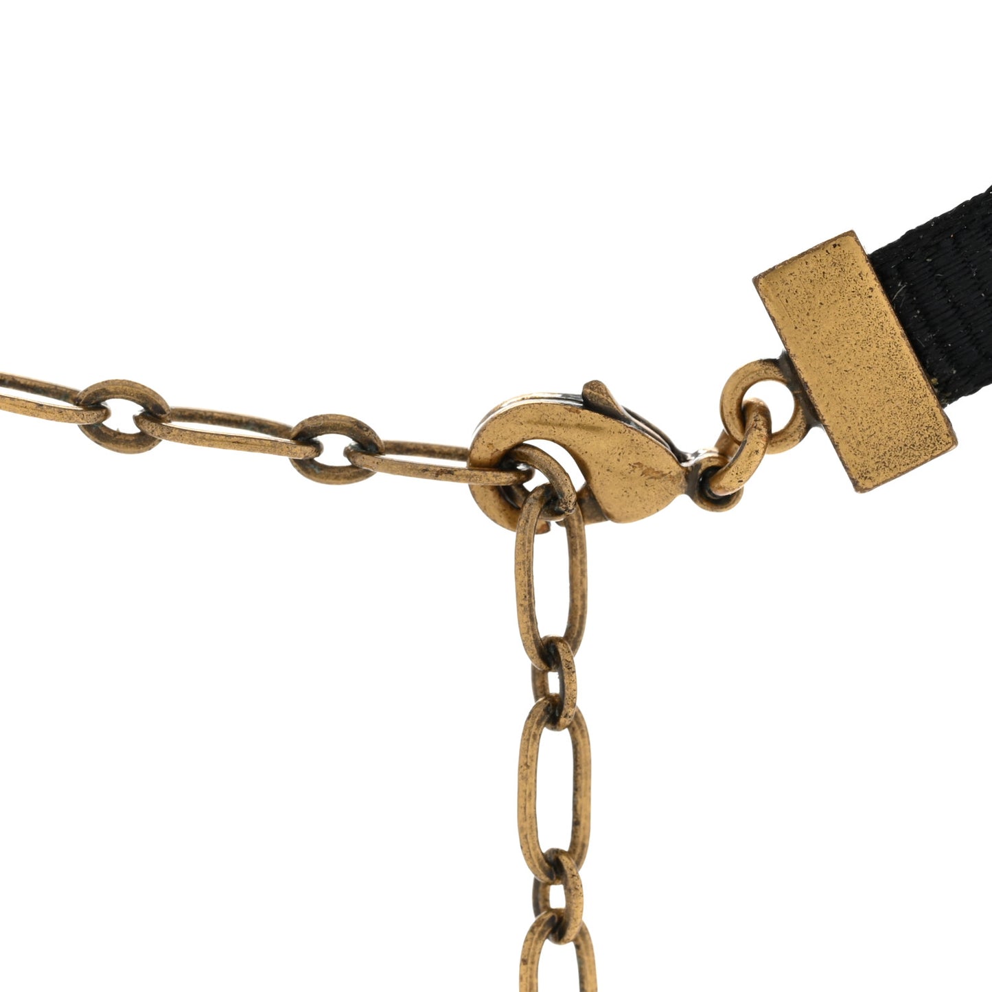 Grosgrain Ribbon Dio(r)evolution Choker Necklace Black