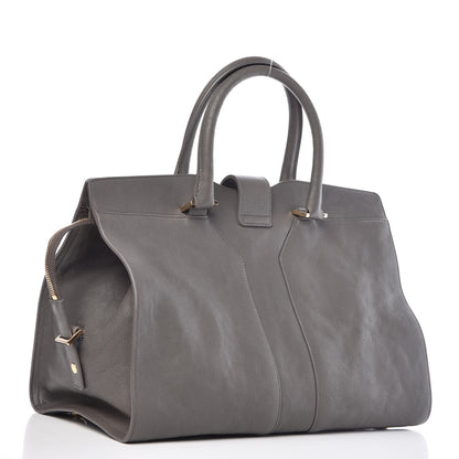 Saint Laurent Sheepskin Medium Cabas ChYc Grey 4 of 11