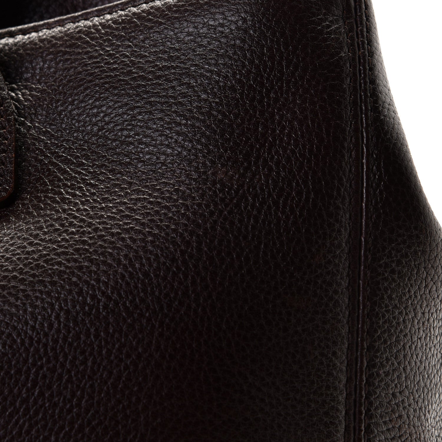 Chanel Calfskin Cerf Executive Shopper Tote Brown 7 of 11