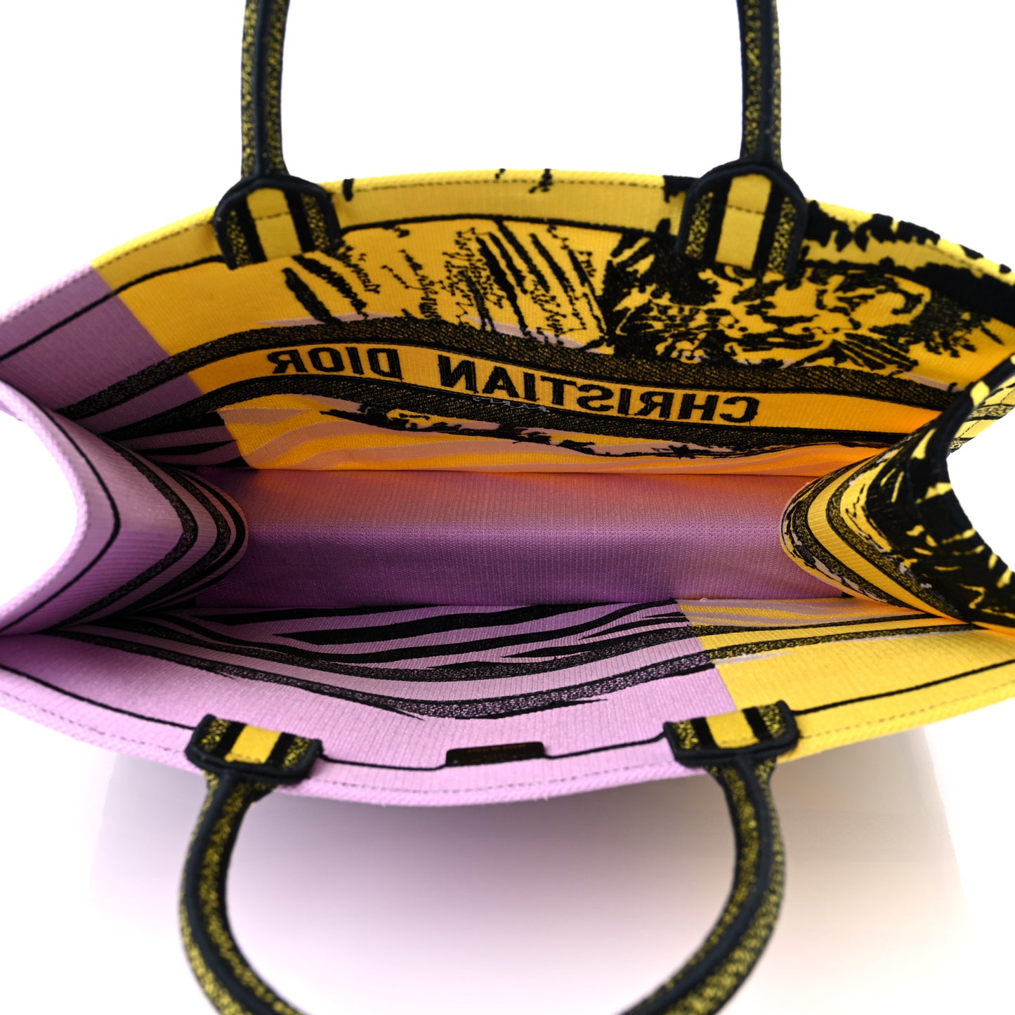 Canvas Embroidered Large Jungle Pop Book Tote Multicolor