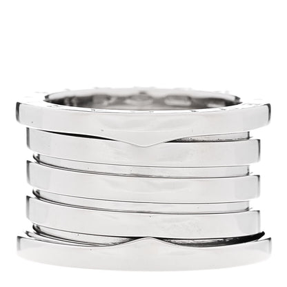 Bulgari 18K White Gold B.Zero1 Four-Band Ring 51 5.75 1 of 6