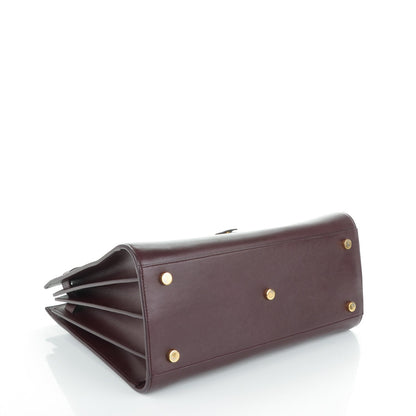 Saint Laurent Calfskin Small Sac De Jour Amarena 4 of 7