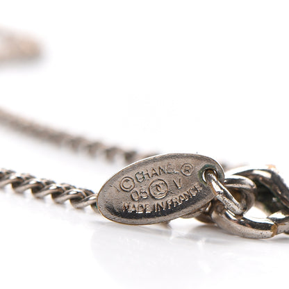 Chanel Baguette Crystal CC Necklace Light Gold 4 of 7