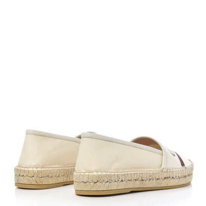 Gucci Canvas Logo Espadrilles 35 Greggio White 4 of 10