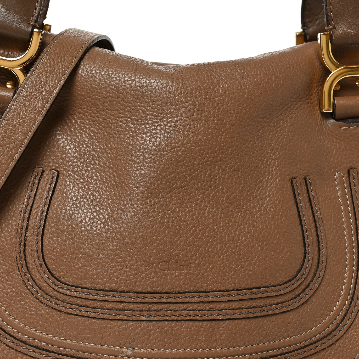 Chloe Calfskin Medium Marcie Satchel Desert Taupe 7 of 11