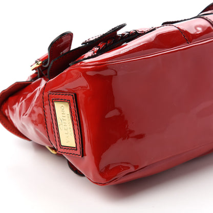 Valentino Garavani Patent Large Histoire Red 6 of 10