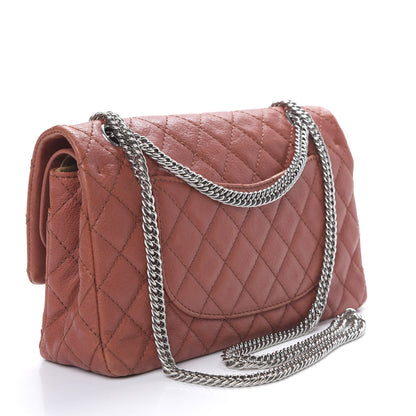 Chanel Glazed Lambskin Quilted Medium Double Flap Bijoux Chain Dark Orange 2 of 9