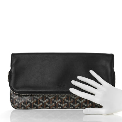 Goyard Goyardine Sainte Marie Soft Clutch Black 2 of 7