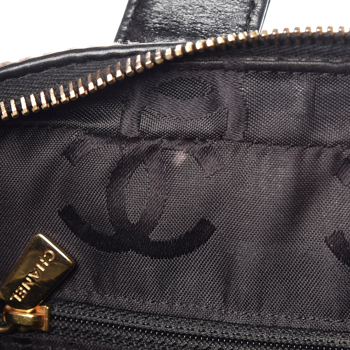 Calfskin Wild Stitch Top Handle Bag Black