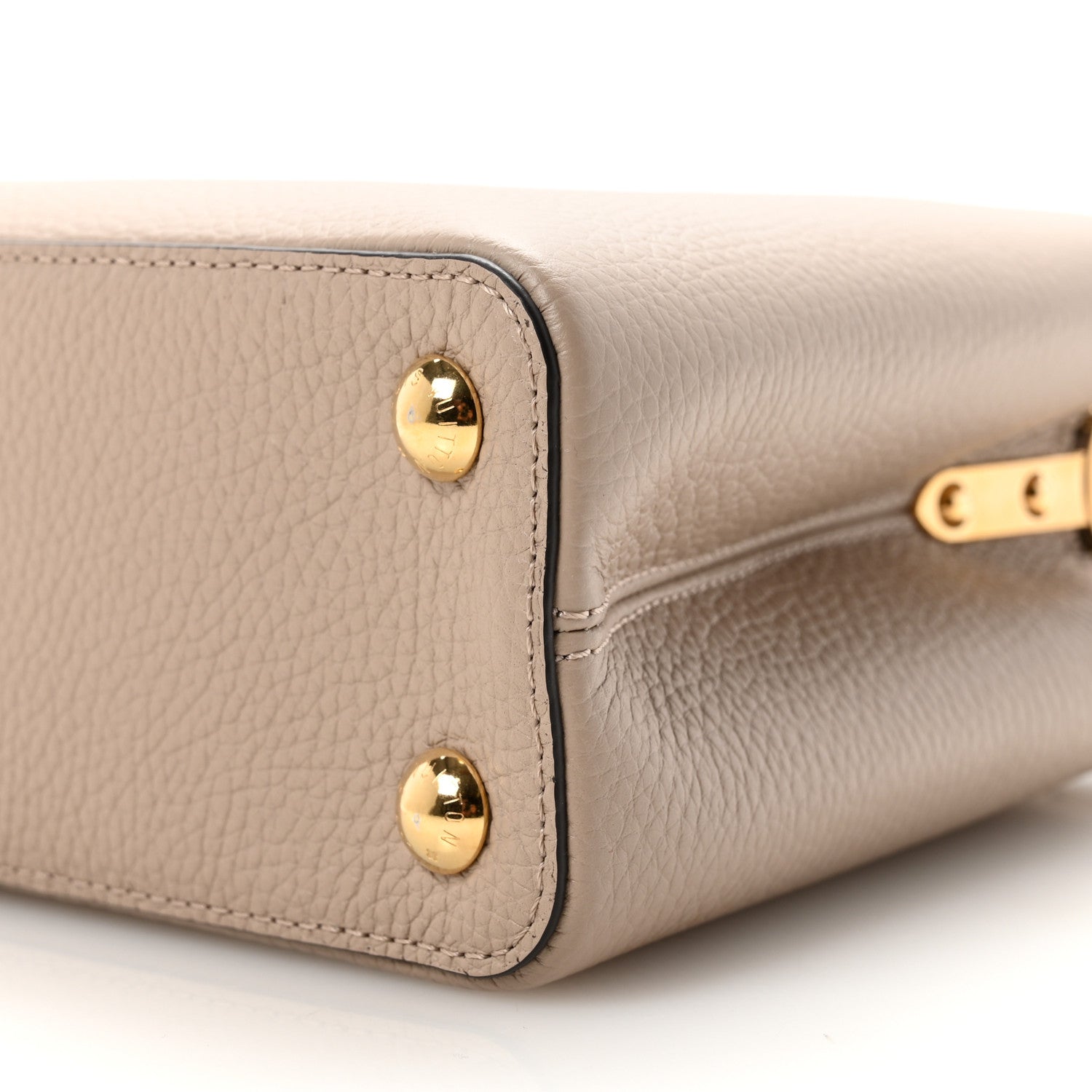 Louis Vuitton Taurillon Snakeskin Capucines BB Galet 9 of 9