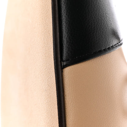 Chanel Lambskin Cap Toe Ballerina Flats 39.5 Beige Black 13 of 20