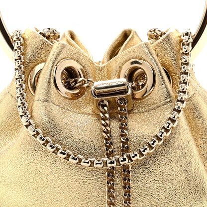 Jimmy Choo Metallic Nappa Micro Bon Bon Bag Gold 7 of 10