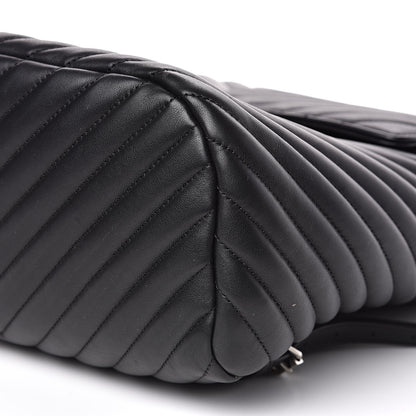 Chanel Calfskin Chevron Quilted Large Urban Spirit Backpack Black 9 of 15