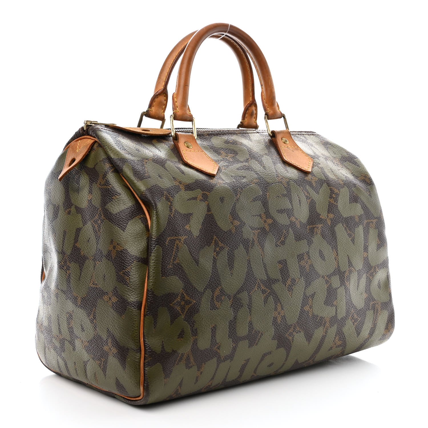 Louis Vuitton Monogram Graffiti Speedy 30 Kaki 3 of 19
