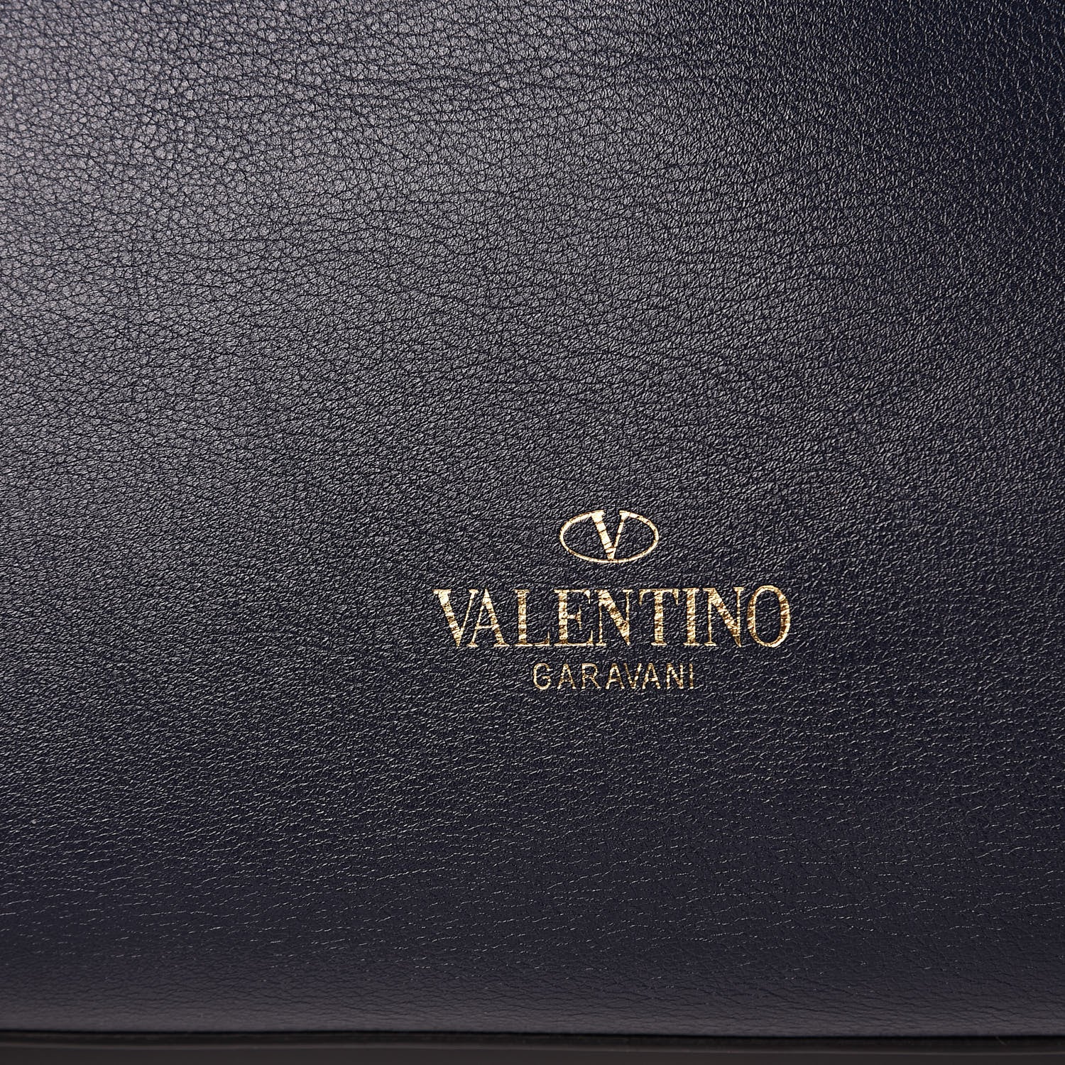 Valentino Garavani Vitello Rockstud Dome Shopper Marine 10 of 19