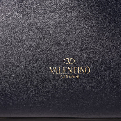 Valentino Garavani Vitello Rockstud Dome Shopper Marine 10 of 19