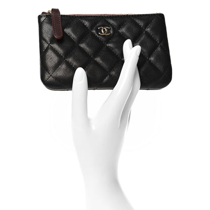 Chanel Caviar Quilted Small Cosmetic Case Black 2 of 8