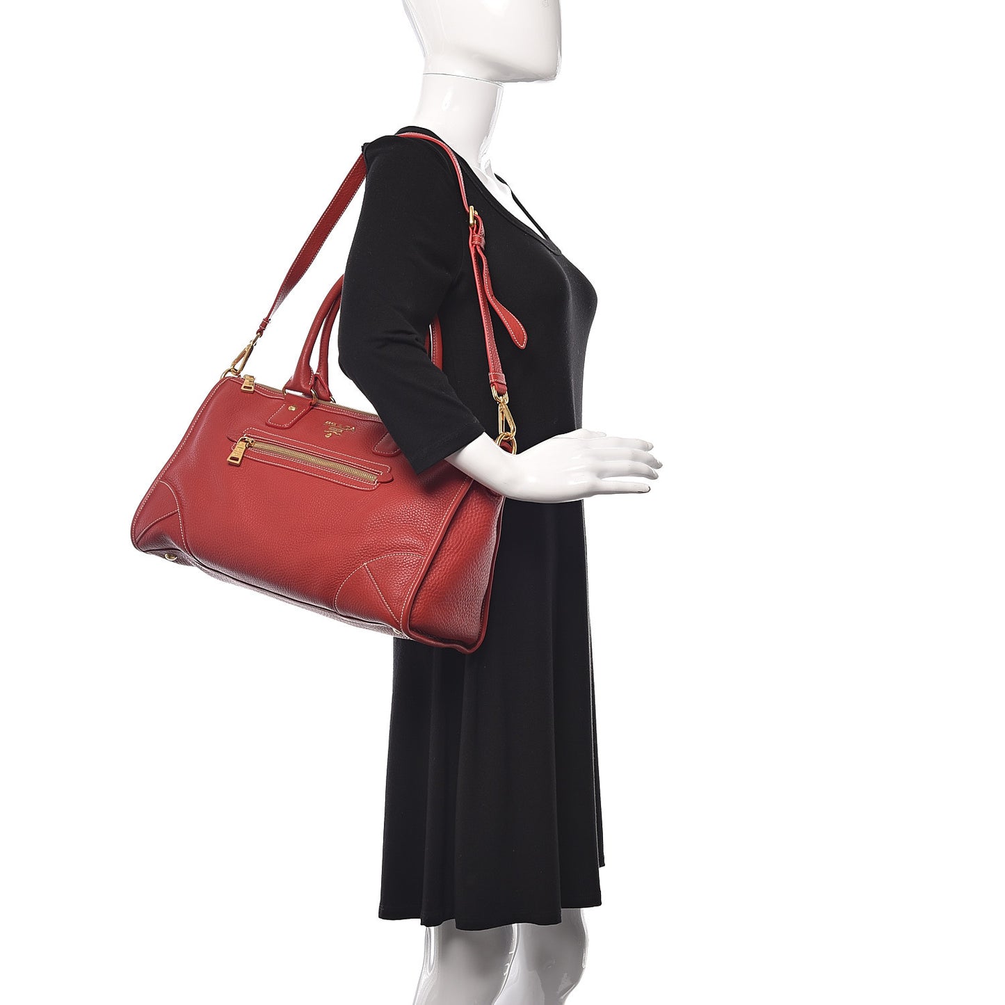 Vitello Daino Satchel Fuoco