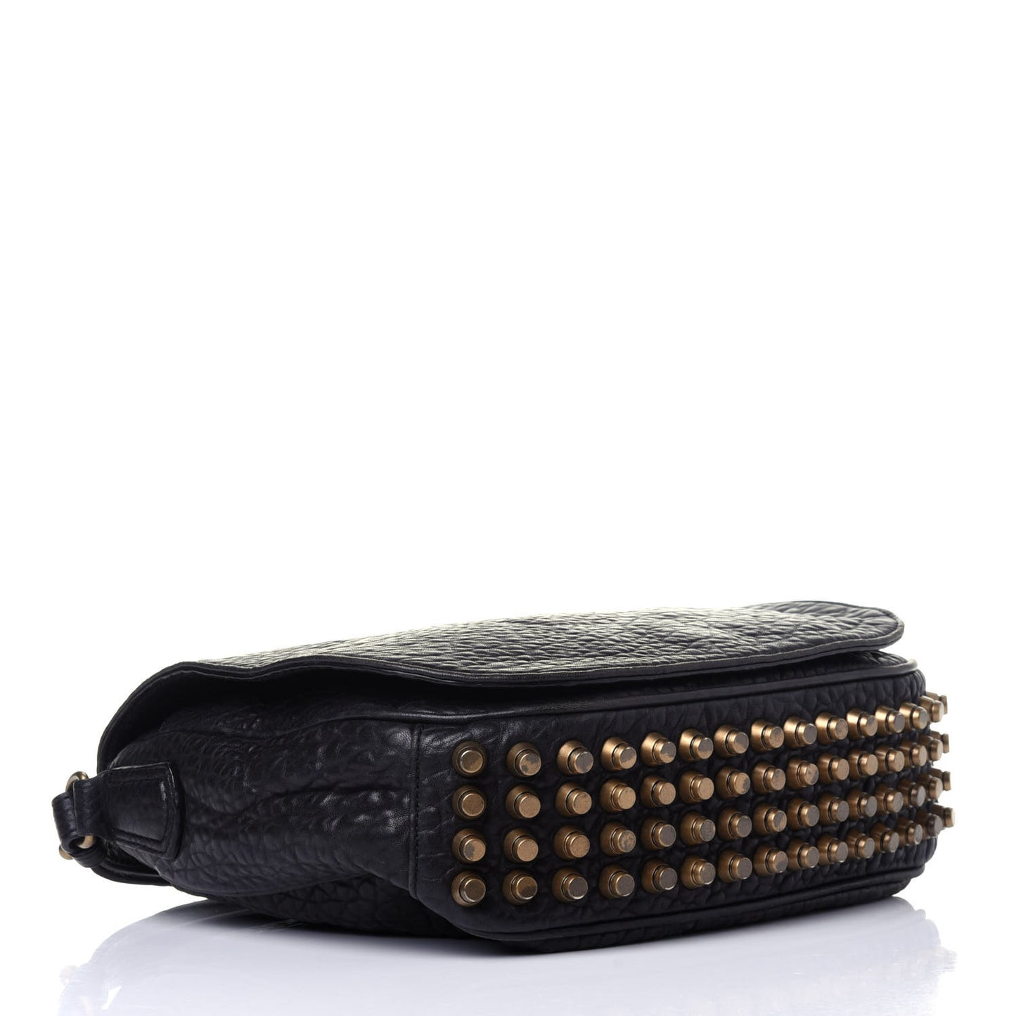 Pebbled Lambskin Lia Sling Black