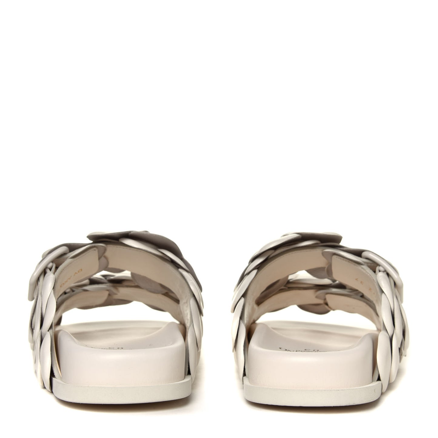 Kidskin Atelier 03 Rose Edition Double Buckle Slide Sandals 37 Avorio