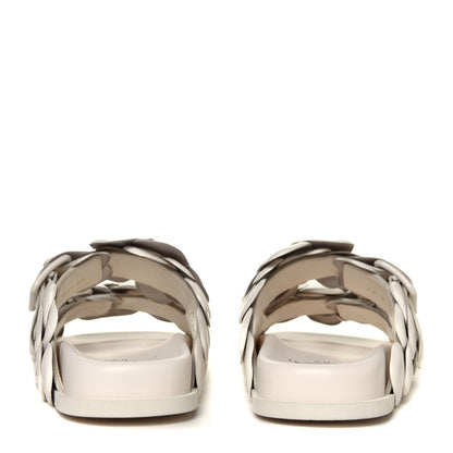 Valentino Garavani Kidskin Atelier 03 Rose Edition Double Buckle Slide Sandals 37 Avorio 5 of 6