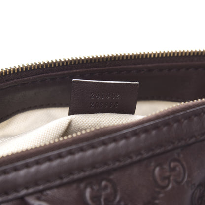Gucci Guccissima Medium Sukey Top Handle Bag Dark Brown 8 of 12
