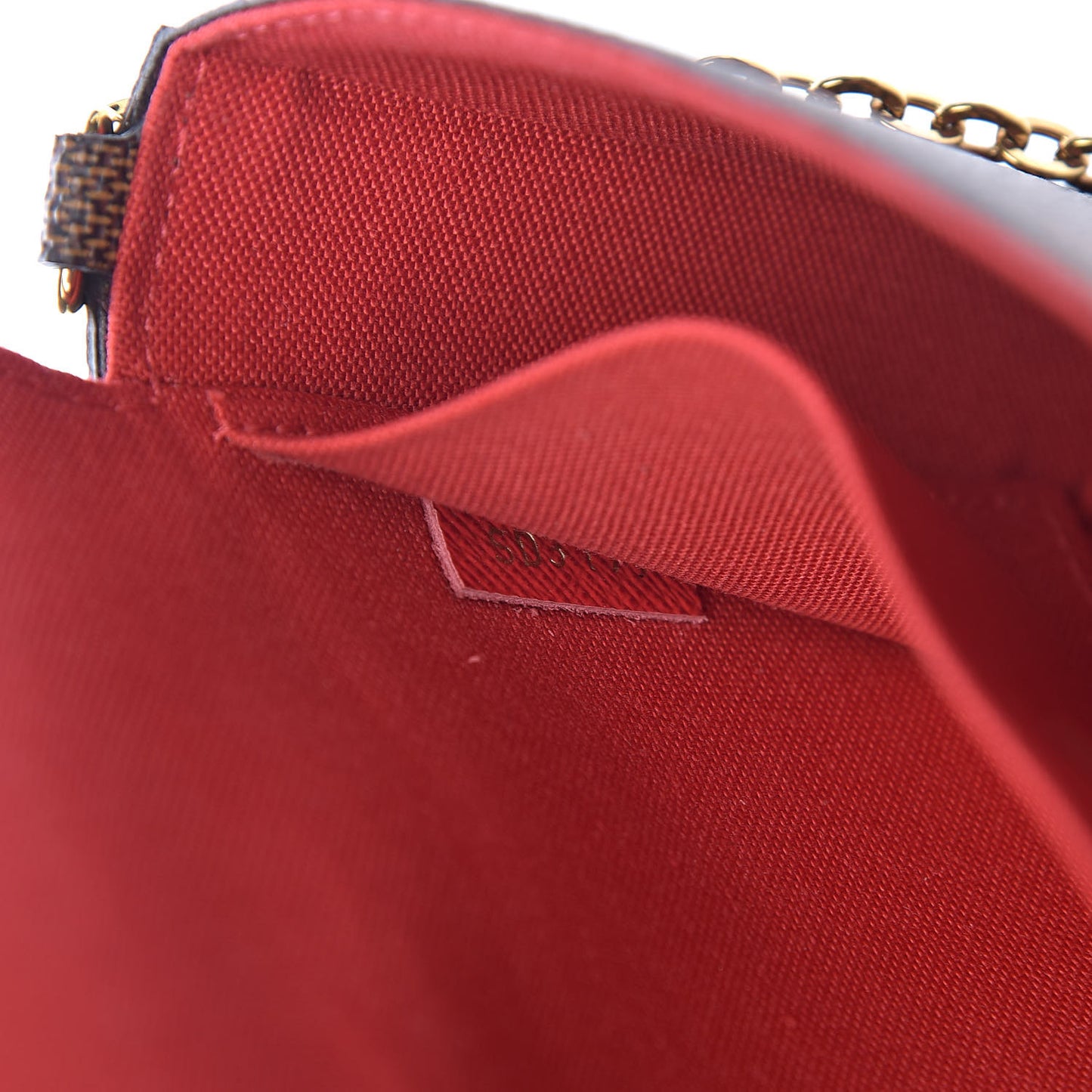 Damier Ebene Pochette Felicie Chain Wallet