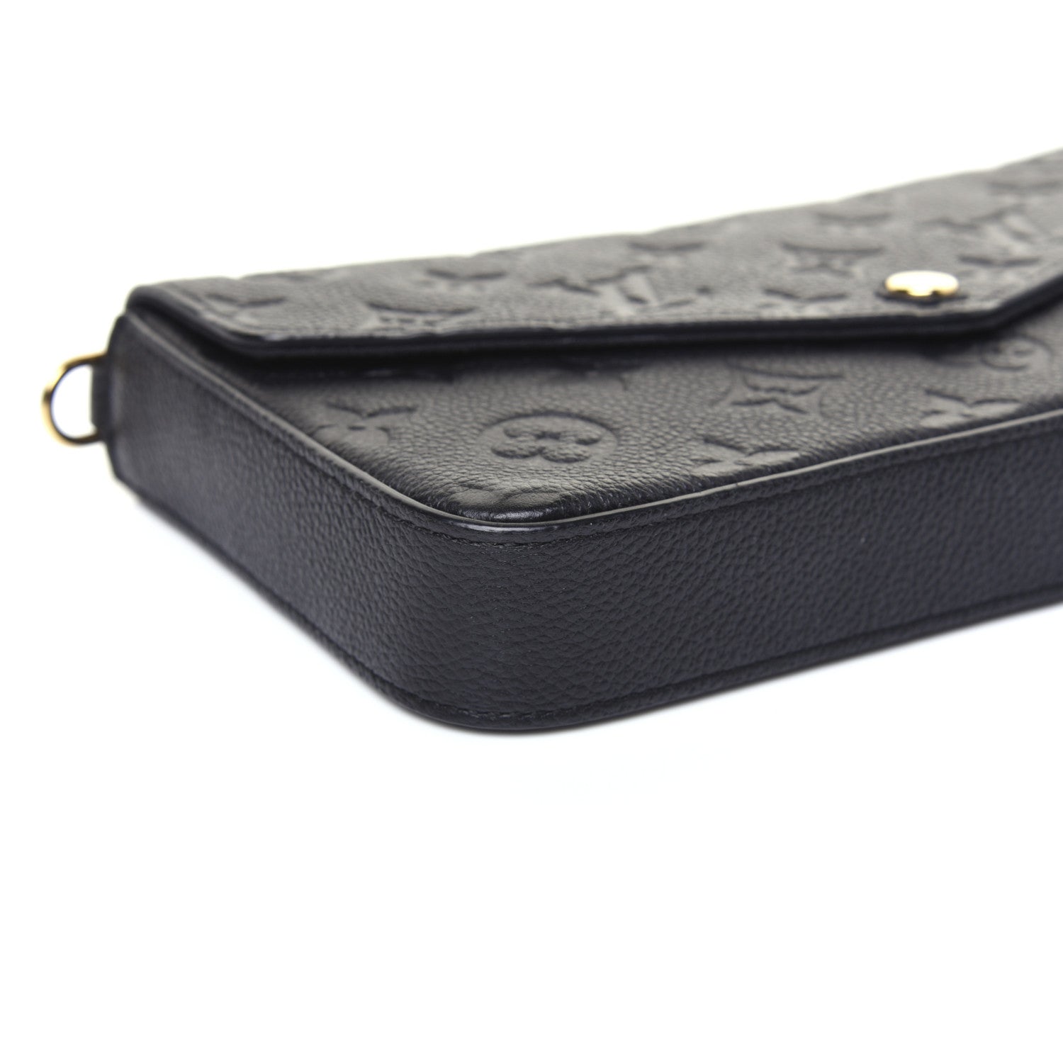 Louis Vuitton Empreinte Pochette Felicie Chain Wallet Black 6 of 12