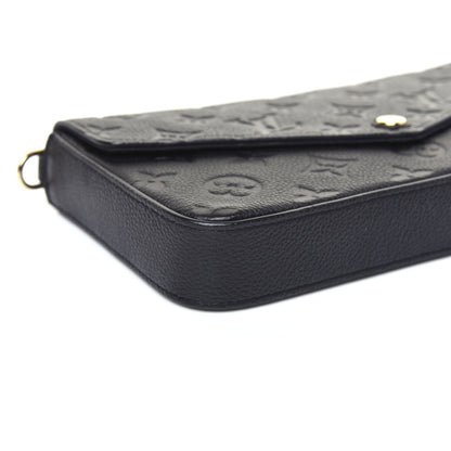 Louis Vuitton Empreinte Pochette Felicie Chain Wallet Black 6 of 12