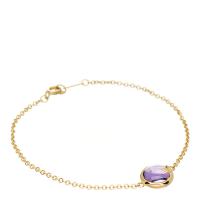 Tiffany 18k Yellow Gold Amethyst Paloma Picasso Olive Leaf Bracelet 1 of 5