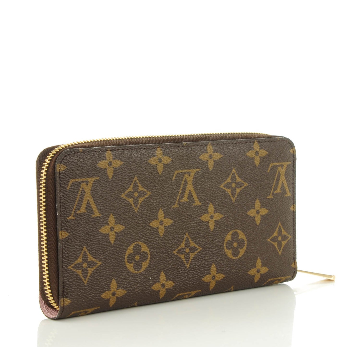 Monogram Capri V Zippy Wallet Rose Ballerine