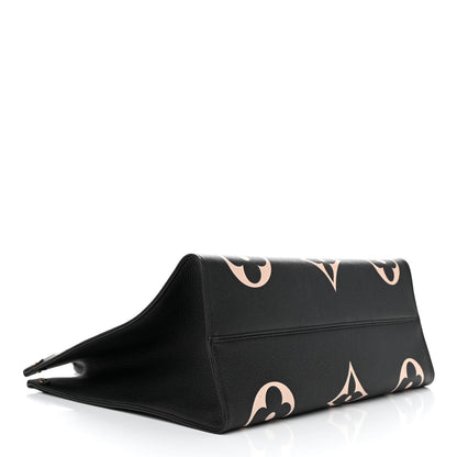 Louis Vuitton LOUIS VUITTON Empreinte Monogram Giant Onthego GM Black Beige 4 of 9